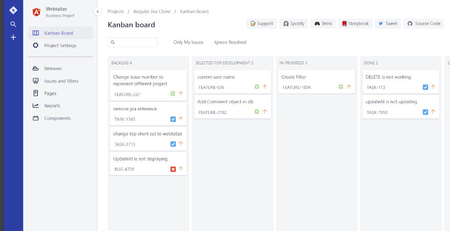 kanban board by webtalize.com